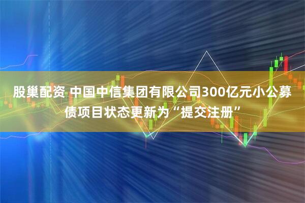 股巢配资 中国中信集团有限公司300亿元小公募债项目状态更新为“提交注册”