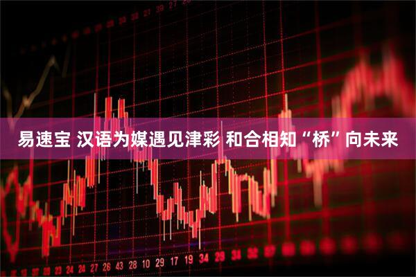 易速宝 汉语为媒遇见津彩&#32;和合相知“桥”向未来