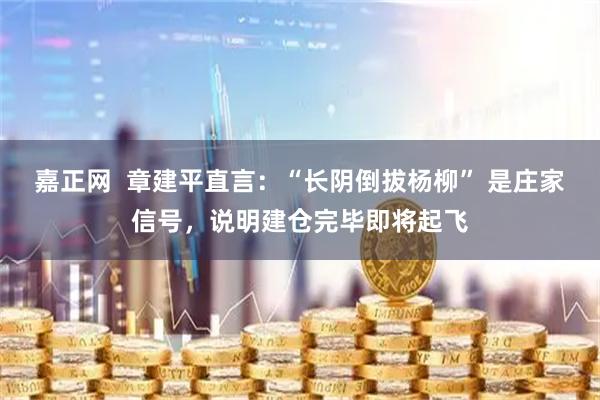 嘉正网 章建平直言:“长阴倒拔杨柳” 是庄家信号,说明建仓完毕即将起飞